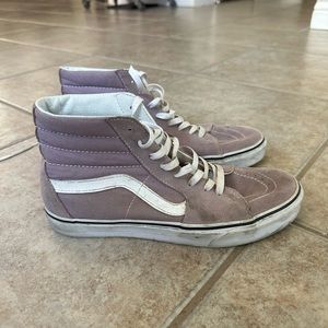 Purple high top vans